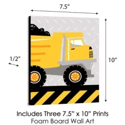 Big Dot Of Happiness Dig It - Construction Party Zone - Baby Boy Nursery Wall Art And Kids Room Decor - 7.5 X 10 Inches - Set Of 3 Prints -Nursery Nest Deals Store GUEST 4a5ff565 e19b 456a b2c1 98cea3b8beba