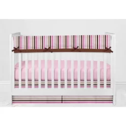 Bacati - Mod Dots Stripes Pink Fuschia Beige Chocolate 10 Pc Crib Bedding Set With Long Rail Guard Cover 15 Bacati - Mod Dots Stripes Pink Fuschia Beige Chocolate 10 Pc Crib Bedding Set With Long Rail Guard Cover -Nursery Nest Deals Store GUEST 4bd4f785 a598 4ee9 9531 caca6f2d5d05