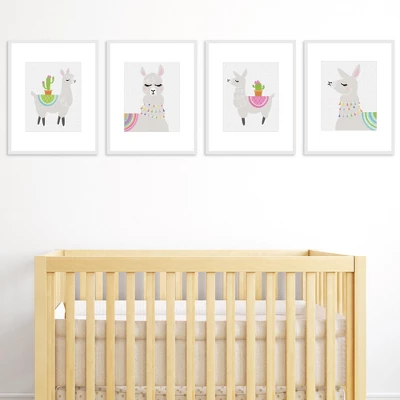 Big Dot Of Happiness Whole Llama Fun - Unframed Llama Fiesta Nursery And Kids Room Linen Paper Wall Art - Set Of 4 - Artisms - 8 X 10 Inches 1 Big Dot Of Happiness Whole Llama Fun - Unframed Llama Fiesta Nursery And Kids Room Linen Paper Wall Art - Set Of 4 - Artisms - 8 X 10 Inches
