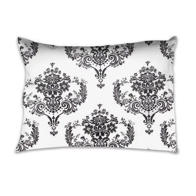 Bacati - Classic Damask Black Gray White 3 Pc Toddler Bed Sheet Set 3 Bacati - Classic Damask Black Gray White 3 Pc Toddler Bed Sheet Set - Image 3