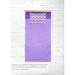 Bacati - MixNMatch Purple Chevron Dots 3 Pc Toddler Sheet Set 9 Bacati - MixNMatch Purple Chevron Dots 3 Pc Toddler Sheet Set -Nursery Nest Deals Store GUEST 4da817ed d5f0 46ea a2be c10070ceaa8b