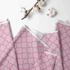 Bacati - Quatrefoil Pink Printed Crib Or Toddler Bed Skirt