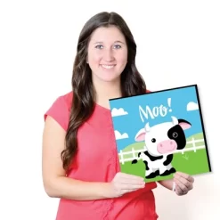 Big Dot Of Happiness Farm Animals - Barnyard Kids Home Decor - 11 X 11 Inches Nursery Wall Art - Set Of 4 Prints For Baby's Room -Nursery Nest Deals Store GUEST 520ece00 8613 486c b774 30d95ab42b88