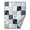 Sweet Jojo Designs Crib Bedding Set - Navy & Mint Woodsy - 11pc