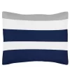 Navy & Gray Stripe Bedding Set (Toddler) - Sweet Jojo Designs