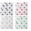 Bacati - Stars Boys Swaddling Muslin Blankets Of 4 (Navy,Green, Red,Gray)