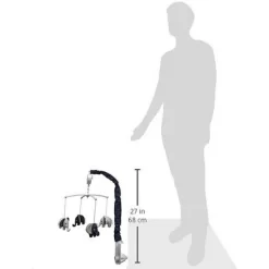 Bacati - Elephants Blue/Grey Musical Mobile