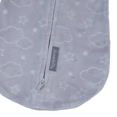 SwaddleMe By Ingenuity Pod Swaddle Wrap In Velboa - Clouds & Stars - Newborn - 0-2 Months - 2pk 2 SwaddleMe By Ingenuity Pod Swaddle Wrap In Velboa - Clouds & Stars - Newborn - 0-2 Months - 2pk - Image 2