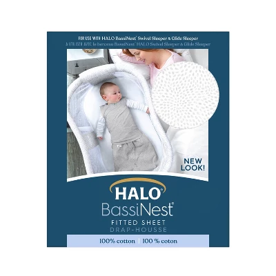 HALO Innovations Bassinest 100% Cotton Fitted Sheet 3 HALO Innovations Bassinest 100% Cotton Fitted Sheet - Image 3