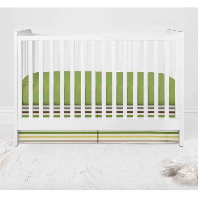 Bacati - Mod Dots Stripes Green Yellow Beige Brown 10 Pc Crib Bedding Set With 2 Crib Fitted Sheets 3 Bacati - Mod Dots Stripes Green Yellow Beige Brown 10 Pc Crib Bedding Set With 2 Crib Fitted Sheets - Image 3