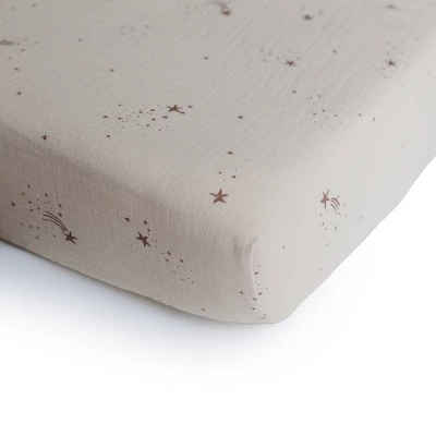 Mushie Extra Soft Muslin Crib Fitted Sheet 15 Mushie Extra Soft Muslin Crib Fitted Sheet - Image 15