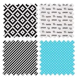 Bacati - Love Aztec Print Black Turquoise 10 Pc Crib Bedding Set With Long Rail Guard Cover -Nursery Nest Deals Store GUEST 63a39f86 88fa 4c2f 8391 2d57cf9b65e5