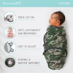 The Peanutshell Camo Elephant Swaddle Wrap For Newborn, Infant - 3-Pack 10 The Peanutshell Camo Elephant Swaddle Wrap For Newborn, Infant - 3-Pack -Nursery Nest Deals Store GUEST 6578de12 9e29 4a1e 9b9c 973705876474