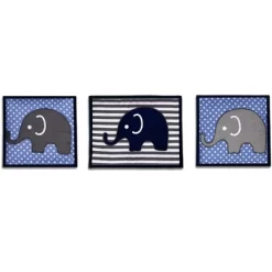 Bacati - Elephants Blue/Navy/Gray 10 Pc Crib Bedding Set With 2 Crib Fitted Sheets 13 Bacati - Elephants Blue/Navy/Gray 10 Pc Crib Bedding Set With 2 Crib Fitted Sheets -Nursery Nest Deals Store GUEST 66d0d899 41e9 4982 b124 a0e087e19399 1