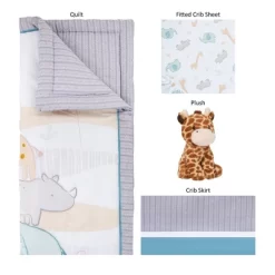Sammy & Lou Safari Baby Crib Bedding Set - 4pc