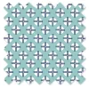 Bacati - Noah Dots/Cross Mint/Navy Crib/Toddler Bed Skirt