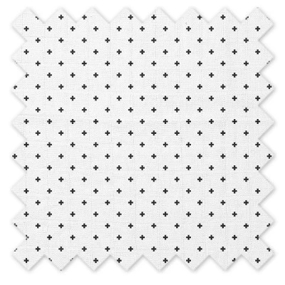 Bacati - Mustache/Plus Muslin 4 Pc Toddler Bedding Set, Black 8 Bacati - Mustache/Plus Muslin 4 Pc Toddler Bedding Set, Black - Image 8