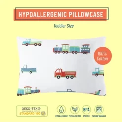 Wildkin Kids 100% Cotton Hypoallergenic Pillowcase For Boys & Girls