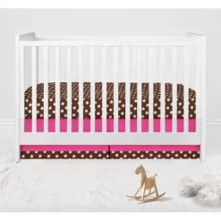 Bacati - Buttefly Pink Chocolate 6 Pc Crib Bedding Set With Long Rail Guard Cover -Nursery Nest Deals Store GUEST 74332a4d 17d7 4315 b019 5ee6f3f432d5