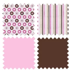 Bacati - Mod Dots Stripes Pink Fuschia Beige Chocolate 4 Pc Crib Bedding Set With Diaper Caddy 9 Bacati - Mod Dots Stripes Pink Fuschia Beige Chocolate 4 Pc Crib Bedding Set With Diaper Caddy -Nursery Nest Deals Store GUEST 779f7bc1 5a10 4b07 be72 77fa5c0e1f35 1