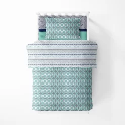 Bacati - Noah Mint Navy 4 Pc Toddler Bedding Set -Nursery Nest Deals Store GUEST 781b191a 9fde 4dc8 a090 f1e98bb4538b