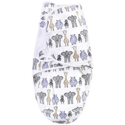 Hudson Baby Infant Girl Quilted Cotton Swaddle Wrap 3pk, Pink Safari, 0-3 Months 2 Hudson Baby Infant Girl Quilted Cotton Swaddle Wrap 3pk, Pink Safari, 0-3 Months - Image 2