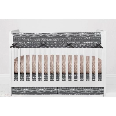 Bacati - Owls In The Woods Beige/Gray 10 Pc Crib Bedding Set With Long Rail Guard Cover 7 Bacati - Owls In The Woods Beige/Gray 10 Pc Crib Bedding Set With Long Rail Guard Cover - Image 7