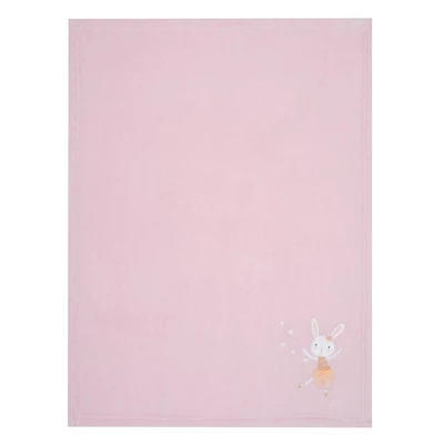 Bedtime Originals Tiny Dancer Fleece Baby Blanket - Pink 2 Bedtime Originals Tiny Dancer Fleece Baby Blanket - Pink - Image 2