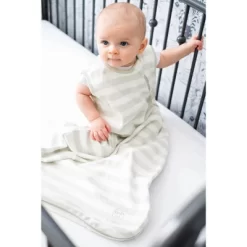 Ecolino Organic Cotton Basic Baby Swaddle Wrap, Gray, 0-6 Months