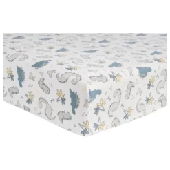 Trend Lab Flannel Fitted Crib Sheet - Little Dinos