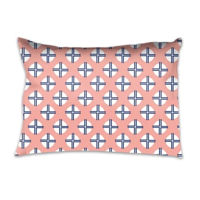 Bacati - Olivia Coral Navy 3 Pc Toddler Bedding Sheet Set 2 Bacati - Olivia Coral Navy 3 Pc Toddler Bedding Sheet Set - Image 2