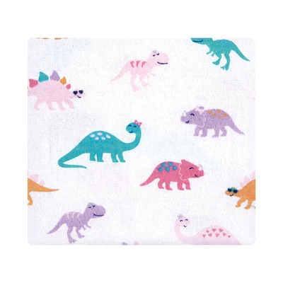 Hudson Baby Infant Girl Cotton Flannel Receiving Blankets, CuteASaurus, One Size 2 Hudson Baby Infant Girl Cotton Flannel Receiving Blankets, CuteASaurus, One Size - Image 2