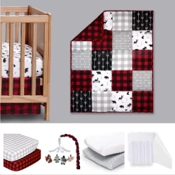The Peanutshell Buffalo Plaid Crib Bedding Set, Woodland, 4pc To 12 Pc -Nursery Nest Deals Store GUEST 88305834 be87 4d2f bb73 41732eb50184