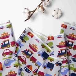 Bacati - Transportation Crib Or Toddler Bed Skirt