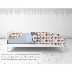 Bacati - Mod Sports Blue Orange Chocolate 4 Pc Toddler Bedding Set -Nursery Nest Deals Store GUEST 8914c1a1 30df 4ef7 ad4d 922cfc871027
