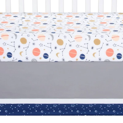Sammy & Lou Cosmic Rocket Crib Bedding Set - 4pc 3 Sammy & Lou Cosmic Rocket Crib Bedding Set - 4pc - Image 3