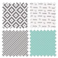 Bacati - Love Aztec Design/Print Gray Mint 4 Pc Crib Bedding Set With Diaper Caddy -Nursery Nest Deals Store GUEST 8caa0f54 d499 4262 a94c 46b81b8ebf45