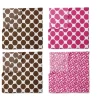 Bacati - Ikat Pink/Chocolate Swaddling Muslin Blankets Set Of 4