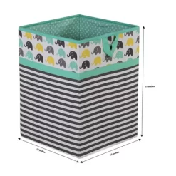 Bacati - Elephants Mint/Yellow/Gray Collapsible Laundry Hamper 7 Bacati - Elephants Mint/Yellow/Gray Collapsible Laundry Hamper -Nursery Nest Deals Store GUEST 966707d2 f46f 452d b82a 6b53da5113e0