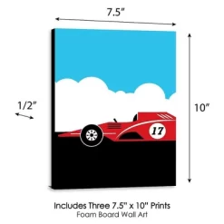 Big Dot Of Happiness Let's Go Racing - Racecar - Nursery Wall Art, Race Car Kids Room Decor & Game Room Home Decor - 7.5 X 10 Inches - Set Of 3 Prints -Nursery Nest Deals Store GUEST 971e5229 8634 44ac 8490 a40c66d8aba8