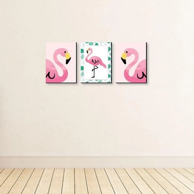 Big Dot Of Happiness Pink Flamingo - Tropical Summer Nursery Wall Art, Kids Room Decor & Home Decor - Gift Ideas - 7.5 X 10 Inches - Set Of 3 Prints 2 Big Dot Of Happiness Pink Flamingo - Tropical Summer Nursery Wall Art, Kids Room Decor & Home Decor - Gift Ideas - 7.5 X 10 Inches - Set Of 3 Prints - Image 2