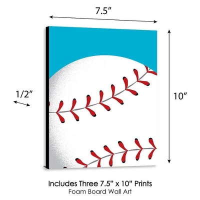 Big Dot Of Happiness Go, Fight, Win - Sports Themed Nursery Wall Art, Kids Room Decor & Game Room Home Décor - 7.5 X 10 Inches - Set Of 3 Prints 3 Big Dot Of Happiness Go, Fight, Win - Sports Themed Nursery Wall Art, Kids Room Decor & Game Room Home Décor - 7.5 X 10 Inches - Set Of 3 Prints - Image 3