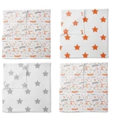 Bacati - Boys Basketball Muslin Orange Gray 8 Pc Crib Bedding Set With Long Rail Guard Cover -Nursery Nest Deals Store GUEST a318150e bc0d 4aee 8b3c 8ccbd2a64bc6
