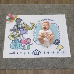 Disney Princess Super Soft Milestone Baby Blanket -Nursery Nest Deals Store GUEST adbd19ad 1c77 4b1c 90f6 680f782740bd