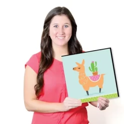 Big Dot Of Happiness Whole Llama Fun - Kids Room, Nursery Decor And Home Decor - 11 X 11 Inches Nursery Wall Art - Set Of 4 Prints For Baby's Room -Nursery Nest Deals Store GUEST ae49d5f1 fbd8 49c7 bbaf b3812fef1567