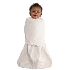 HALO Innovations SleepSack Swaddle Wrap Plushy Dot Velboa