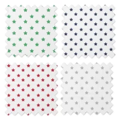 Bacati - Stars Boys Swaddling Muslin Blankets Of 4 (Navy,Green, Red,Gray) -Nursery Nest Deals Store GUEST af08d297 b0f4 42bf 8644 e11e8bea98da