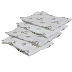 Bacati - Happy Monkeys Green/Gray/Beige Unisex Muslin Swaddling Blankets Set Of 4 6 Bacati - Happy Monkeys Green/Gray/Beige Unisex Muslin Swaddling Blankets Set Of 4 -Nursery Nest Deals Store GUEST af87d7cb 8495 4f17 9b3c 5c159172bba1