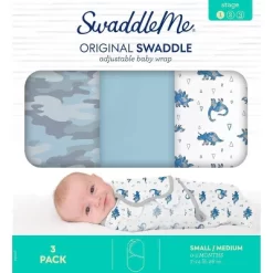 SwaddleMe By Ingenuity Original Swaddle Wrap - Dino Mite - S/M - 0-3 Months - 3pk -Nursery Nest Deals Store GUEST b11898a1 2478 4333 8f85 8af177bf1409