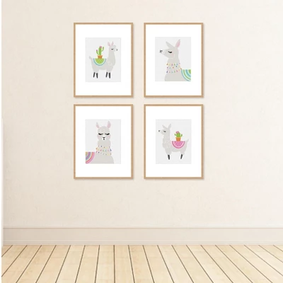 Big Dot Of Happiness Whole Llama Fun - Unframed Llama Fiesta Nursery And Kids Room Linen Paper Wall Art - Set Of 4 - Artisms - 8 X 10 Inches 2 Big Dot Of Happiness Whole Llama Fun - Unframed Llama Fiesta Nursery And Kids Room Linen Paper Wall Art - Set Of 4 - Artisms - 8 X 10 Inches - Image 2
